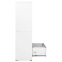 Armadio Classificatore Bianco 90x46x164 cm in Acciaio cod mxl 62412