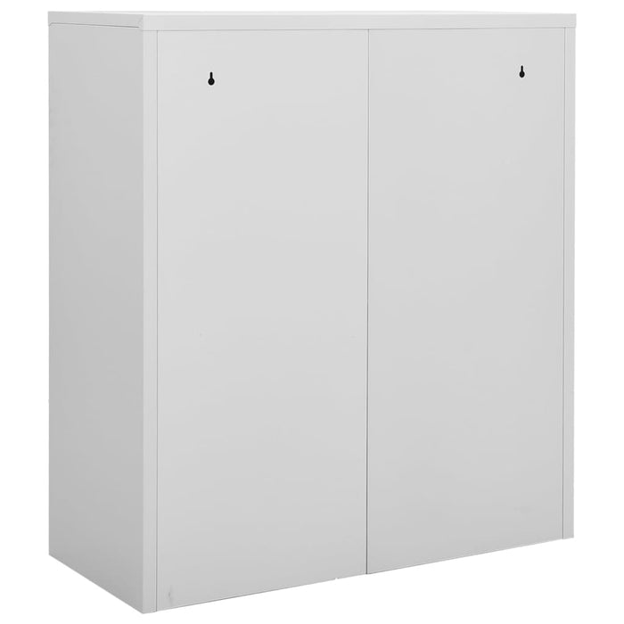 Armadio per Ufficio Grigio Chiaro 90x40x102 cm in Acciaio cod mxl 44574