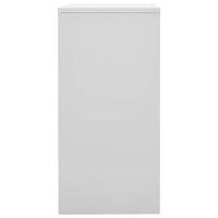 Armadietto a Chiave Grigio Chiaro e Rosso 90x45x92,5 cm Acciaio cod mxl 49566