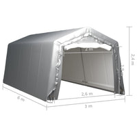 Tenda 300x600 cm Grigio Acciaio    cod mxl 65794