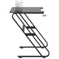 Scrivania da Gaming con Gambe a Forma di ZZ Nera 90x60x75cm cod mxl 73418