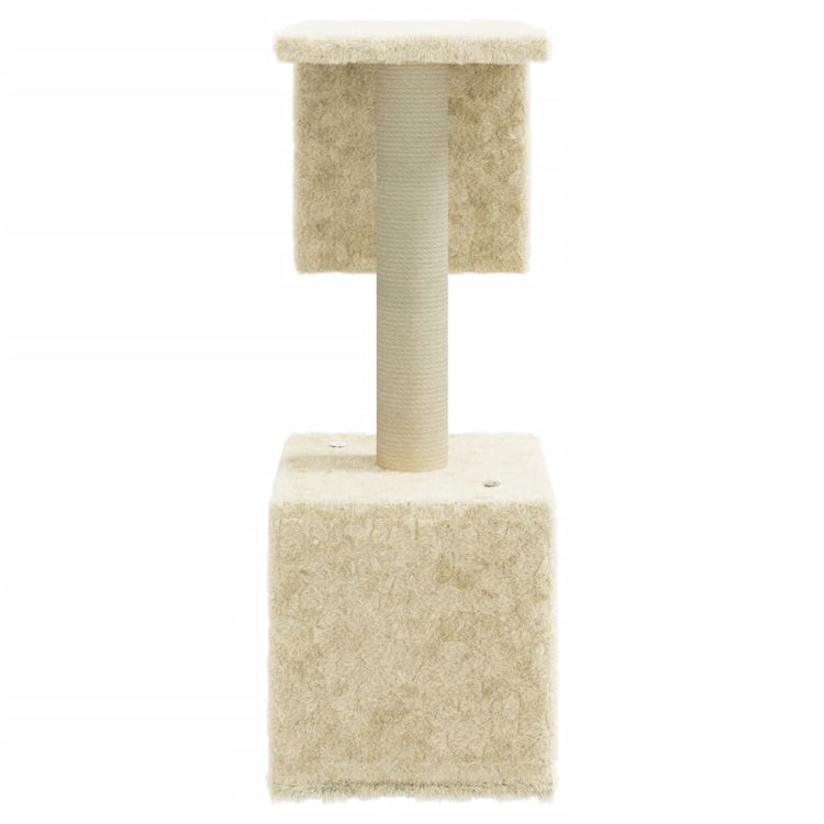 Albero per Gatti con Tiragraffi in Sisal Crema 60 cm cod mxl 13832