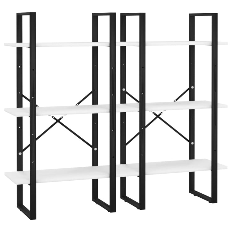 Scaffale Portaoggetti Bianco 60x30x210 cm in Legno Multistrato cod mxl 15082