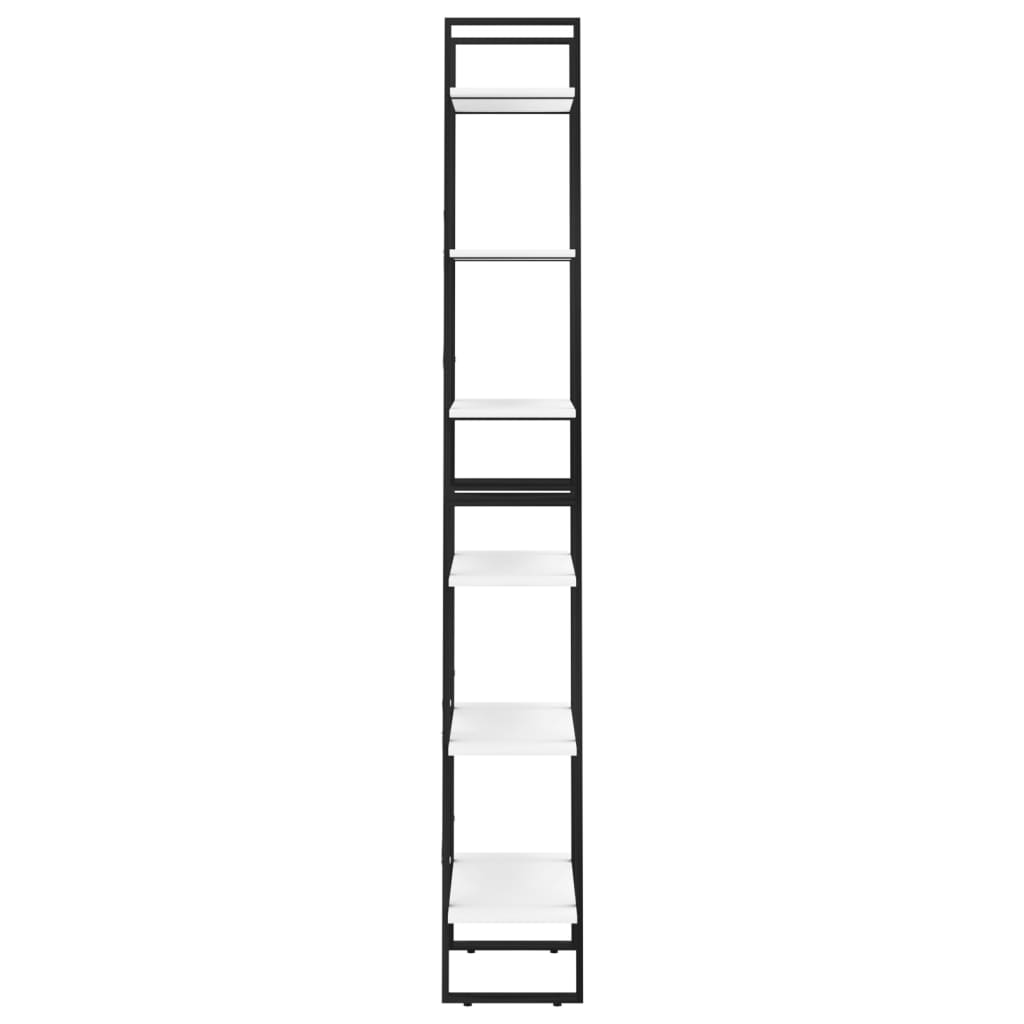 Scaffale Portaoggetti Bianco 60x30x210 cm in Legno Multistrato cod mxl 15082