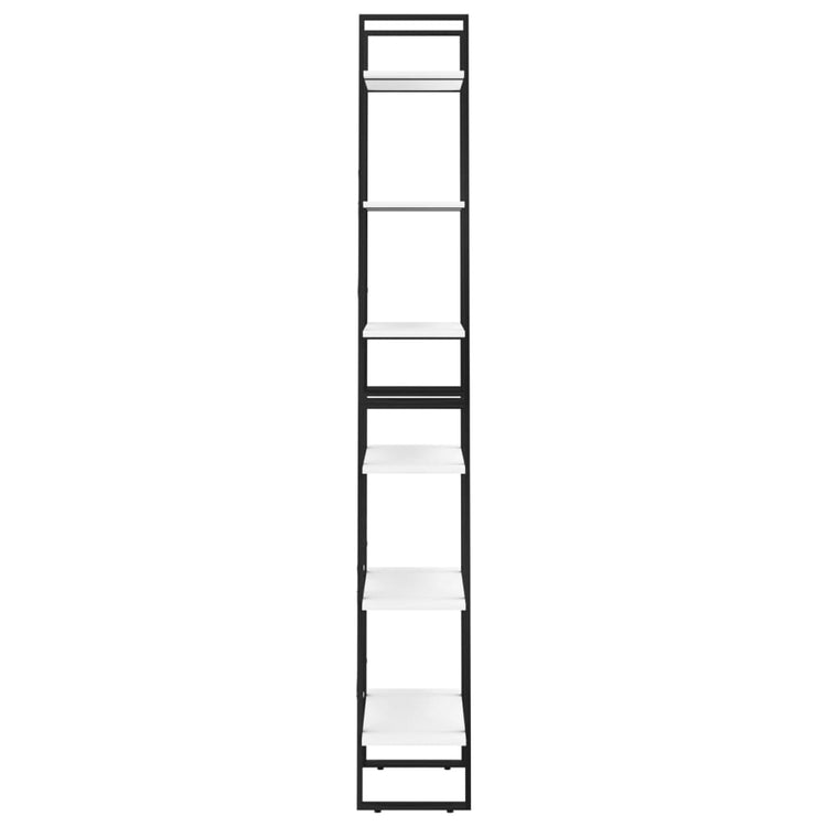 Scaffale Portaoggetti Bianco 60x30x210 cm in Legno Multistrato cod mxl 15082