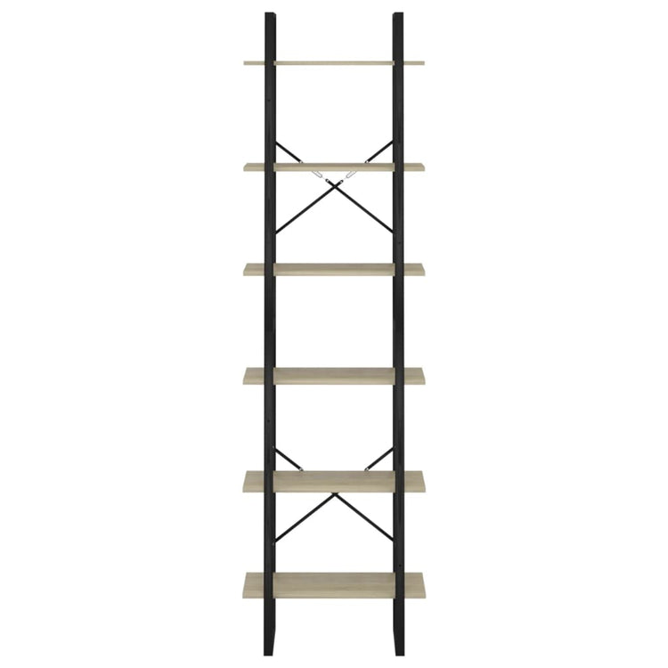 Scaffale Portaoggetti Sonoma 60x30x210 cm in Legno Multistrato cod mxl 19405