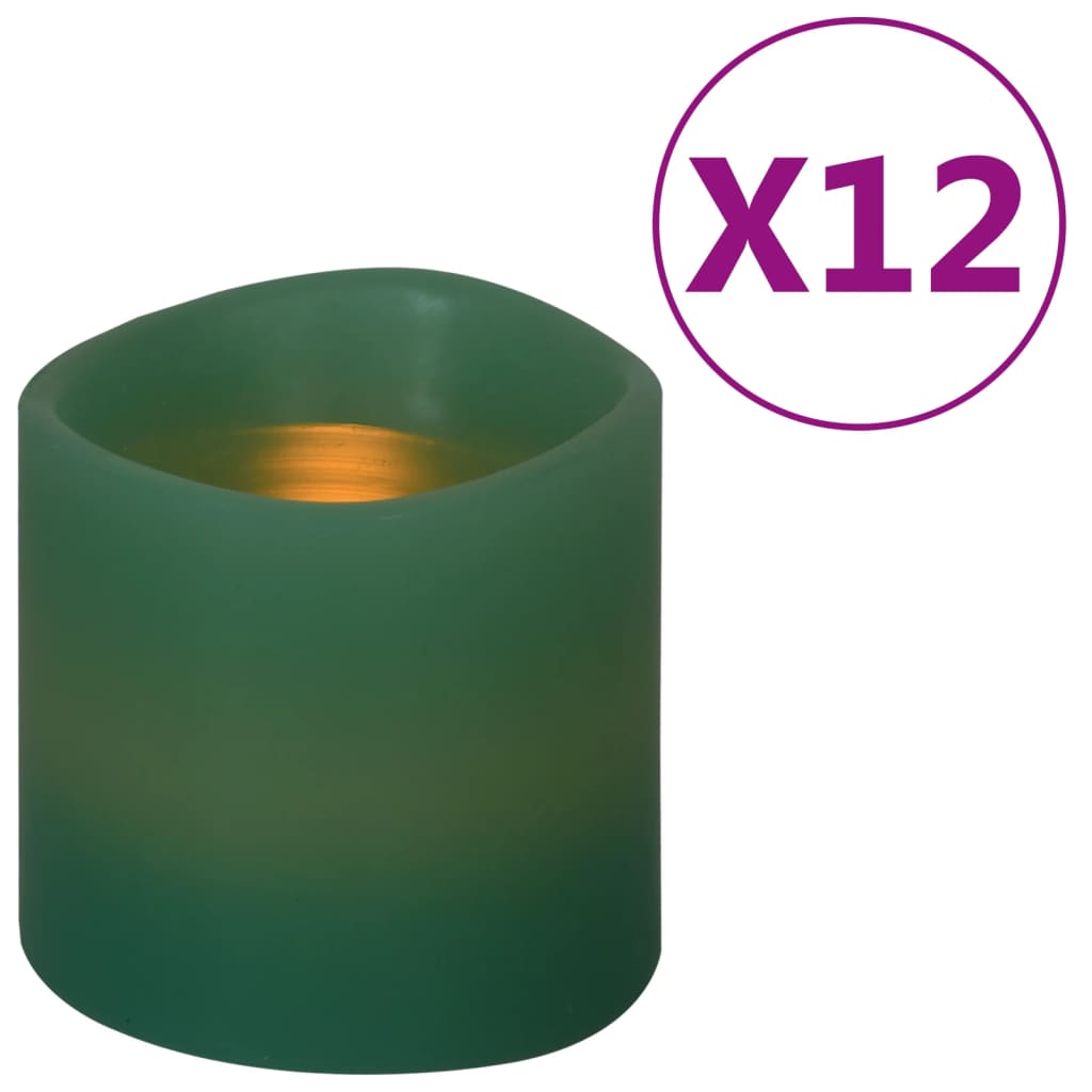 Candele Elettriche a LED 12 pz Bianco Caldo 335823