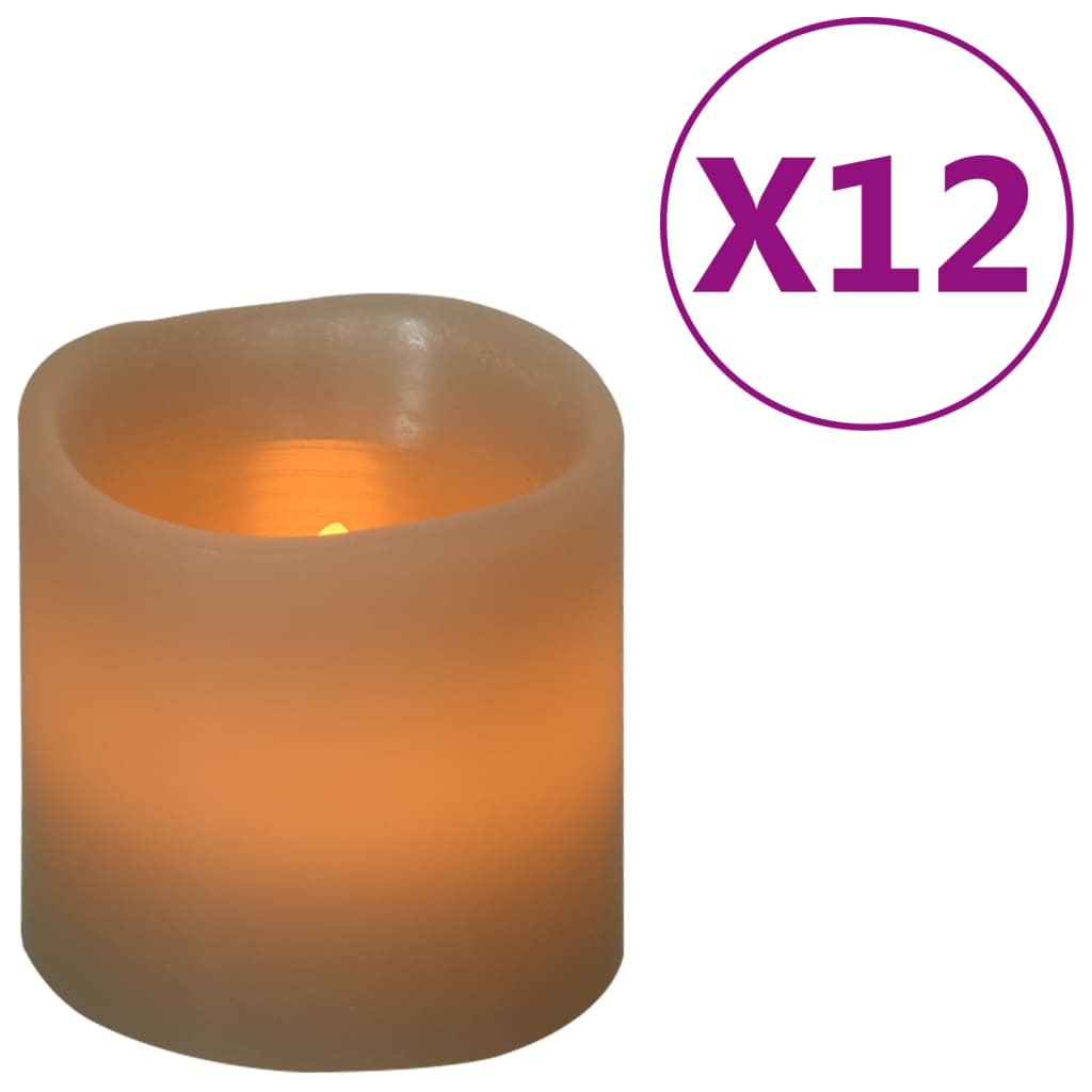 Candele Elettriche a LED 12 pz Bianco Caldo 335824