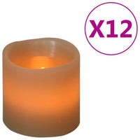 Candele Elettriche a LED 12 pz Bianco Caldo 335824