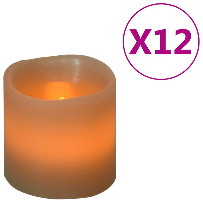 Candele Elettriche a LED 12 pz Bianco Caldo 335824