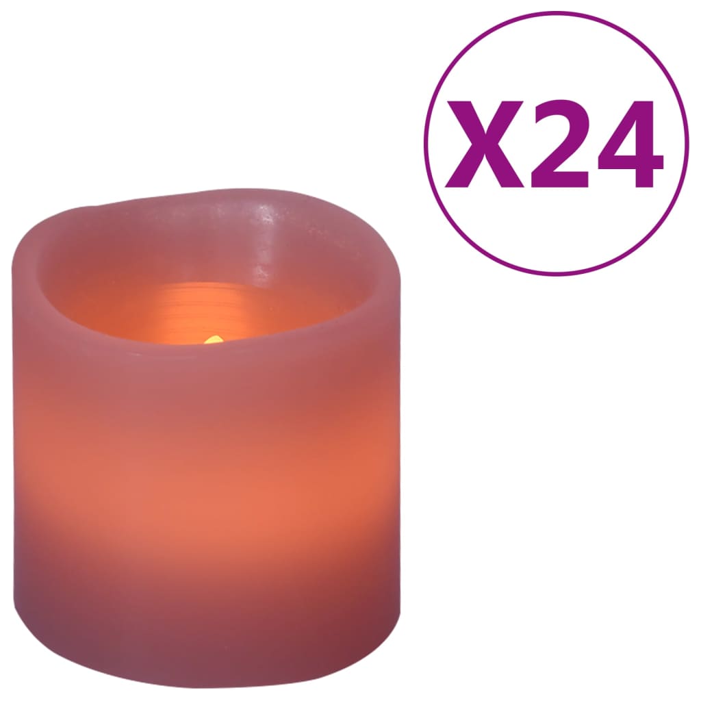 Candele Elettriche a LED 24 pz Bianco Caldo cod mxl 66884