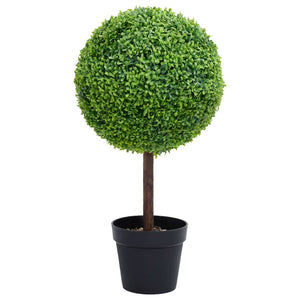 Pianta di Bosso Artificiale a Sfera con Vaso Verde 71 cm cod mxl 71098