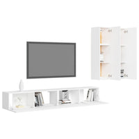 Set Mobile TV 4 pz Bianco in Truciolato cod mxl 33815