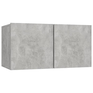 Mobili TV 4 pz Grigio Cemento 60x30x30 cm in Truciolato cod mxl 18882