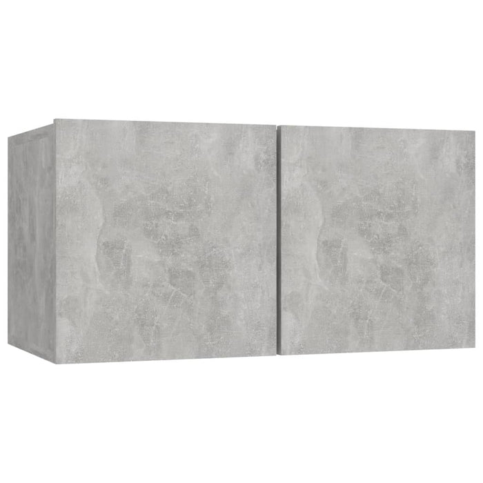 Mobili TV 4 pz Grigio Cemento 60x30x30 cm in Truciolato cod mxl 18882