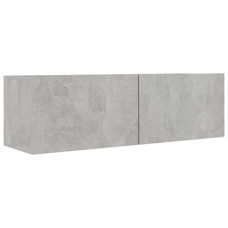 Mobili TV 4 pz Grigio Cemento 100x30x30 cm in Truciolato cod mxl 7301