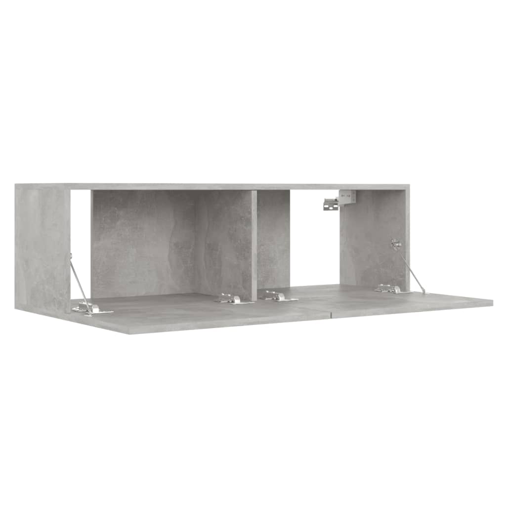 Set Porta TV 3 pz Grigio Cemento in Truciolato 3079079