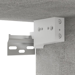 Set Porta TV 10 pz Grigio Cemento in Truciolato 3079085