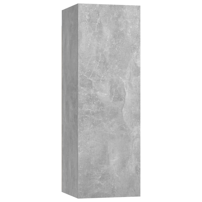 Mobili TV 4 pz Grigio Cemento 30,5x30x90 cm in Truciolato cod mxl 23541