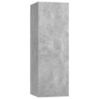 Mobili TV 4 pz Grigio Cemento 30,5x30x90cm in Legno Multistrato 3079161