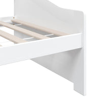 Divano Letto a 3 Posti Bianco Legno Massello di Pino 90x200cm cod mxl 59215