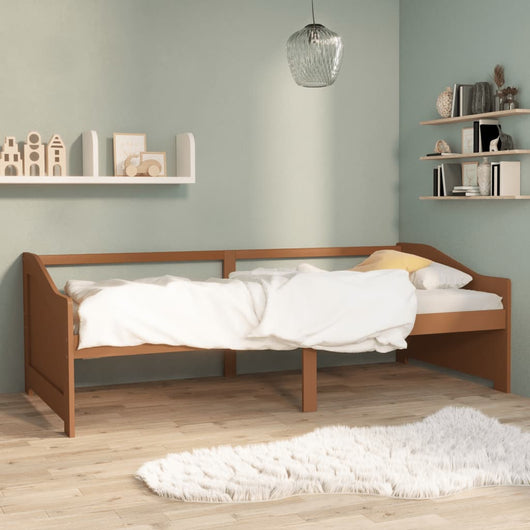 Divano Letto a 3 Posti Miele in Legno Massello di Pino 90x200cm cod mxl 54816