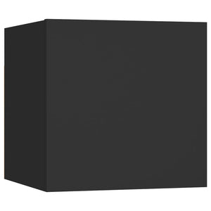 Comodino Nero 30,5x30x30 cm in Truciolato cod mxl 50523