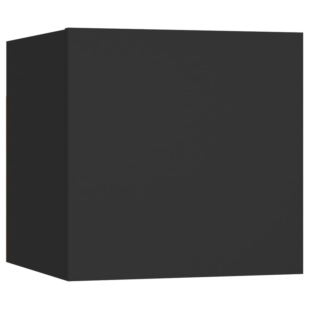 Comodino Nero 30,5x30x30 cm in Truciolato 3079709