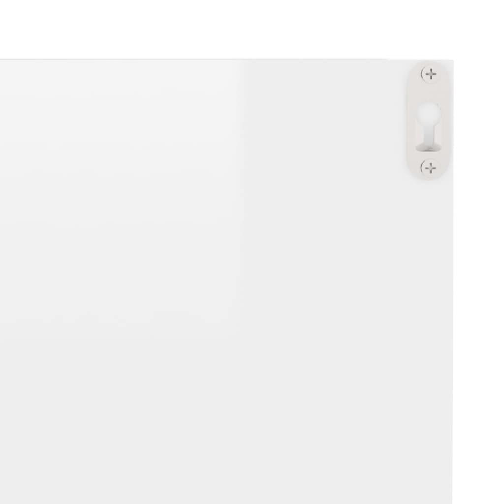 Mensole a Muro 4 pz Bianco Lucido 40x11,5x18 cm cod mxl 33556