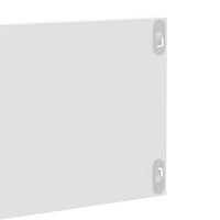 Mensole a Muro 2 pz Bianco Lucido 80x11,5x18 cm in Truciolato 807345