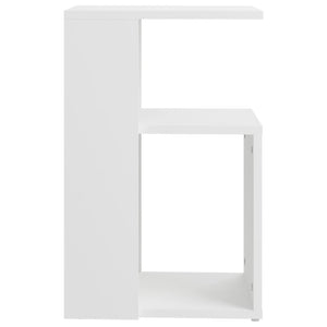 Tavolino da Salotto Bianco 36x30x56 cm in Legno Multistrato cod mxl 10371