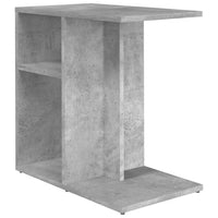 Tavolino Grigio Cemento 50x30x50 cm in Truciolato 803024