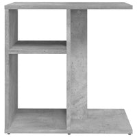 Tavolino Grigio Cemento 50x30x50 cm in Truciolato 803024