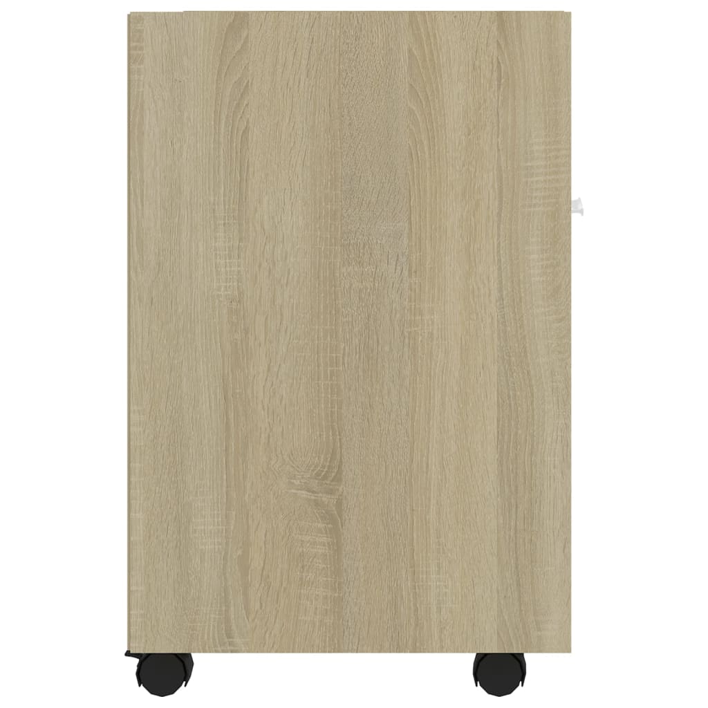 Credenza con Ruote Rovere Sonoma 33x38x60 cm Legno Multistrato 803050