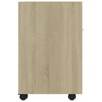 Credenza con Ruote Rovere Sonoma 33x38x60 cm Legno Multistrato 803050