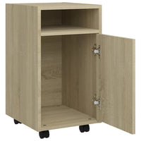 Credenza con Ruote Rovere Sonoma 33x38x60 cm Legno Multistrato 803050