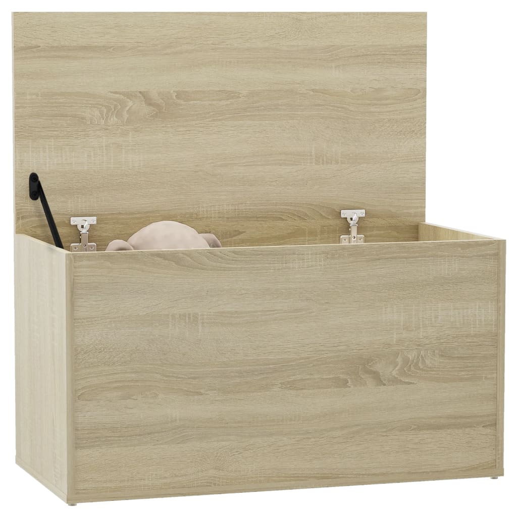 Cassapanca Rovere Sonoma 84x42x46 cm in Legno Ingegnerizzato 803059