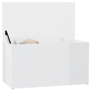 Baule Bianco Lucido 84x42x46 cm in Truciolato cod mxl 53900