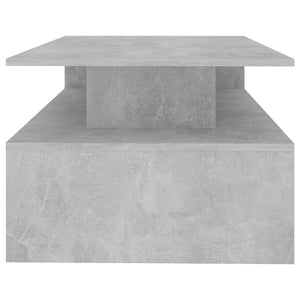 Tavolino da Salotto Grigio Cemento 90x60x42,5 cm in Truciolato 803258