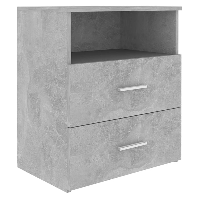 Comodino Grigio Cemento 50x32x60 cm cod mxl 30660