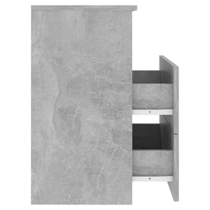 Comodino Grigio Cemento 50x32x60 cm 803280