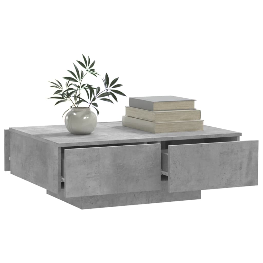 Tavolino da Salotto Grigio 90x60x31 cm in Truciolato 804179