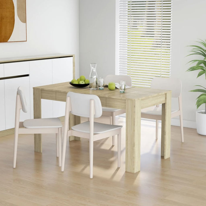 Tavolo da Pranzo Rovere Sonoma 140x74,5x76 cm in Truciolato 804205