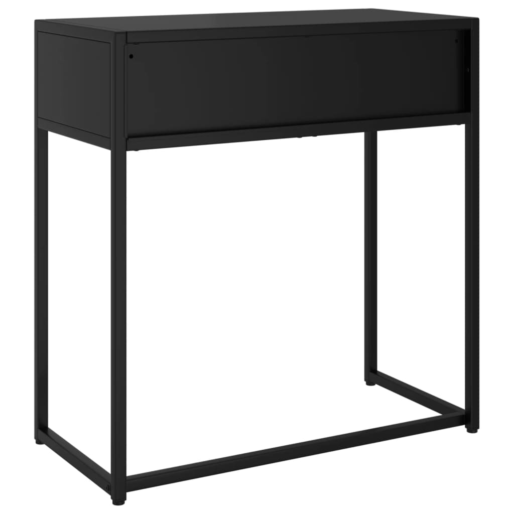 Tavolo Consolle Nero 72x35x75 cm in Acciaio