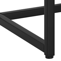 Tavolo Consolle Nero 72x35x75 cm in Acciaio 335889