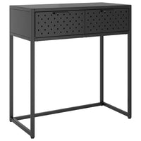 Tavolo Consolle Antracite 72x35x75 cm in Acciaio 335891