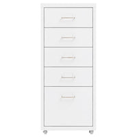 Schedario Mobile Bianco 28x41x69 cm in Metallocod mxl 106117