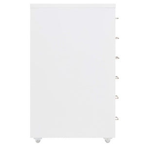 Schedario Mobile Bianco 28x41x69 cm in Metallo 335916