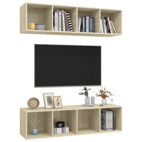 Mobile TV a Parete 2 pz Rovere Sonoma in Truciolato cod mxl 13635