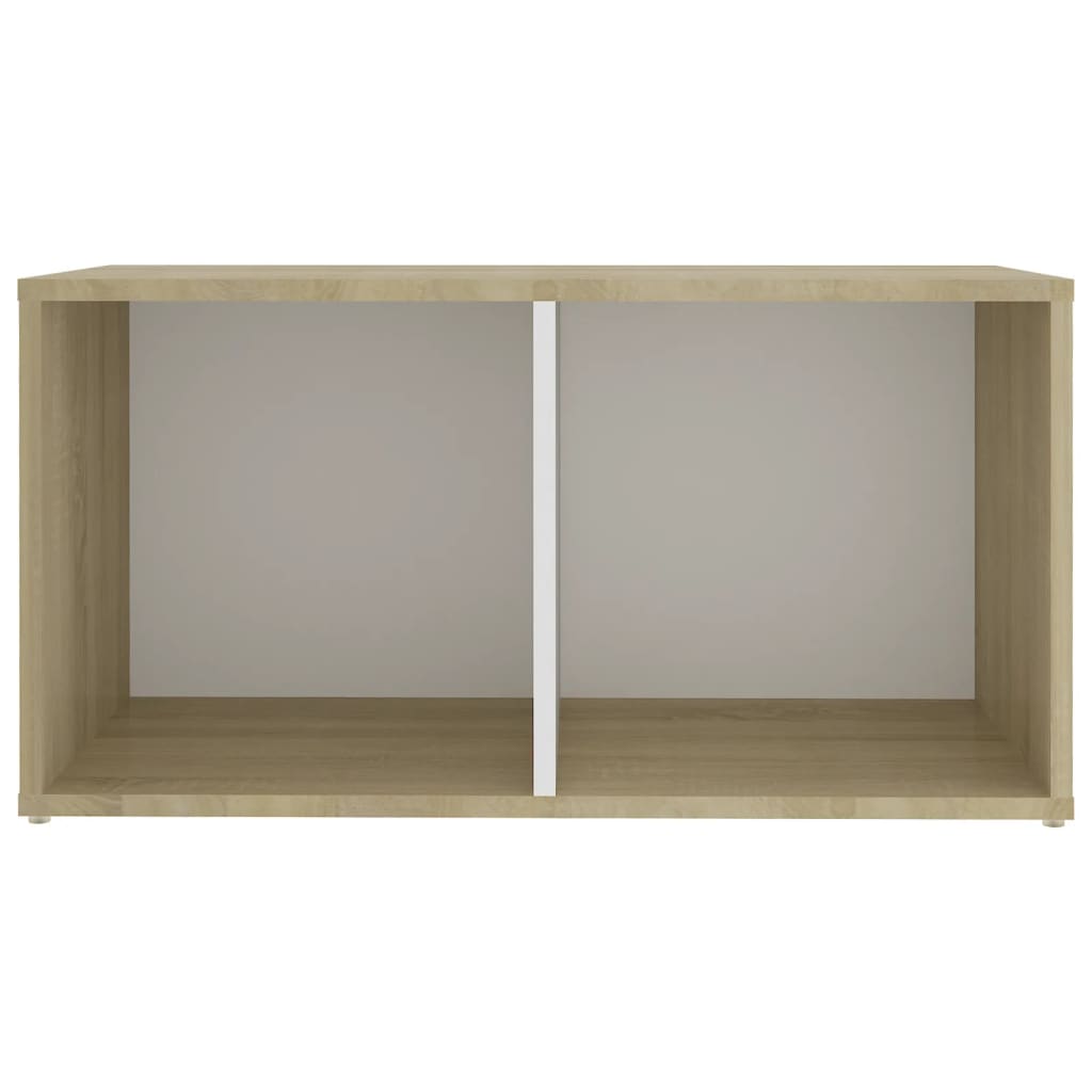 Mobili TV 2 pz Bianco e Rovere Sonoma 72x35x36,5 cm Truciolato  cod mxl 27308